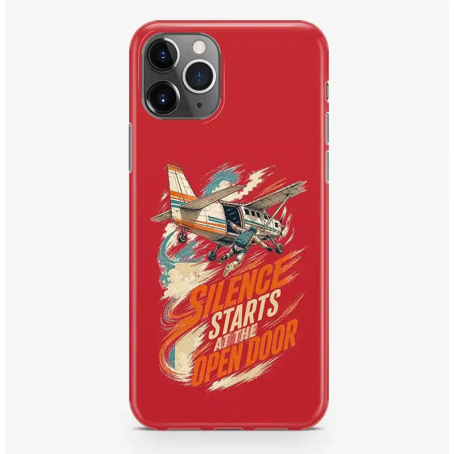 SIGNAL 657 - Silence Starts At The Open Door - MagSafe iPhone Pro Max design on red magsafe iphone pro max