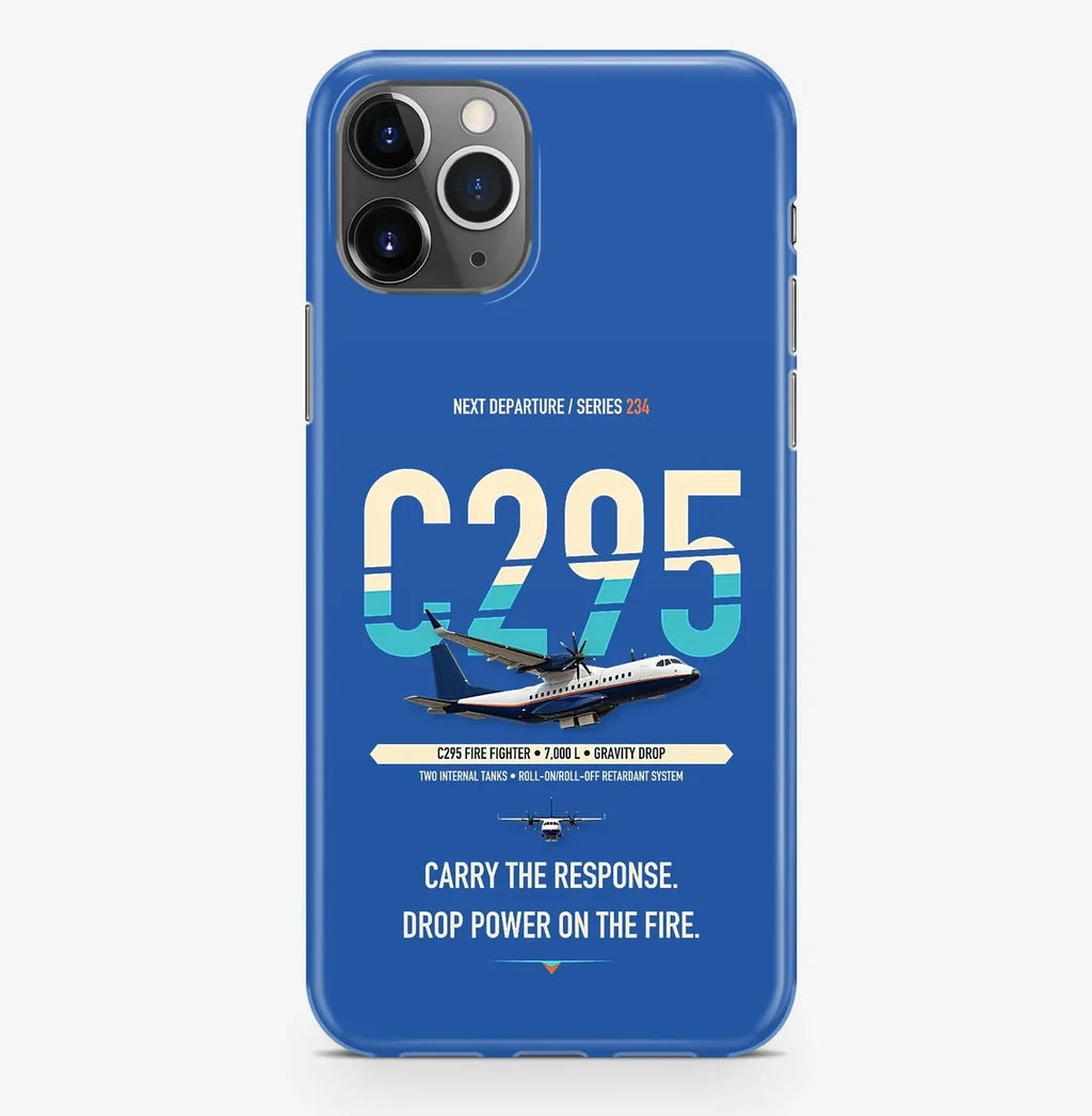 Airbus C295 Firefighter Case ProMax design on blue iphone case promax
