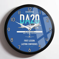 Thumbnail for Diamond DA20 design on blue framed wall clock