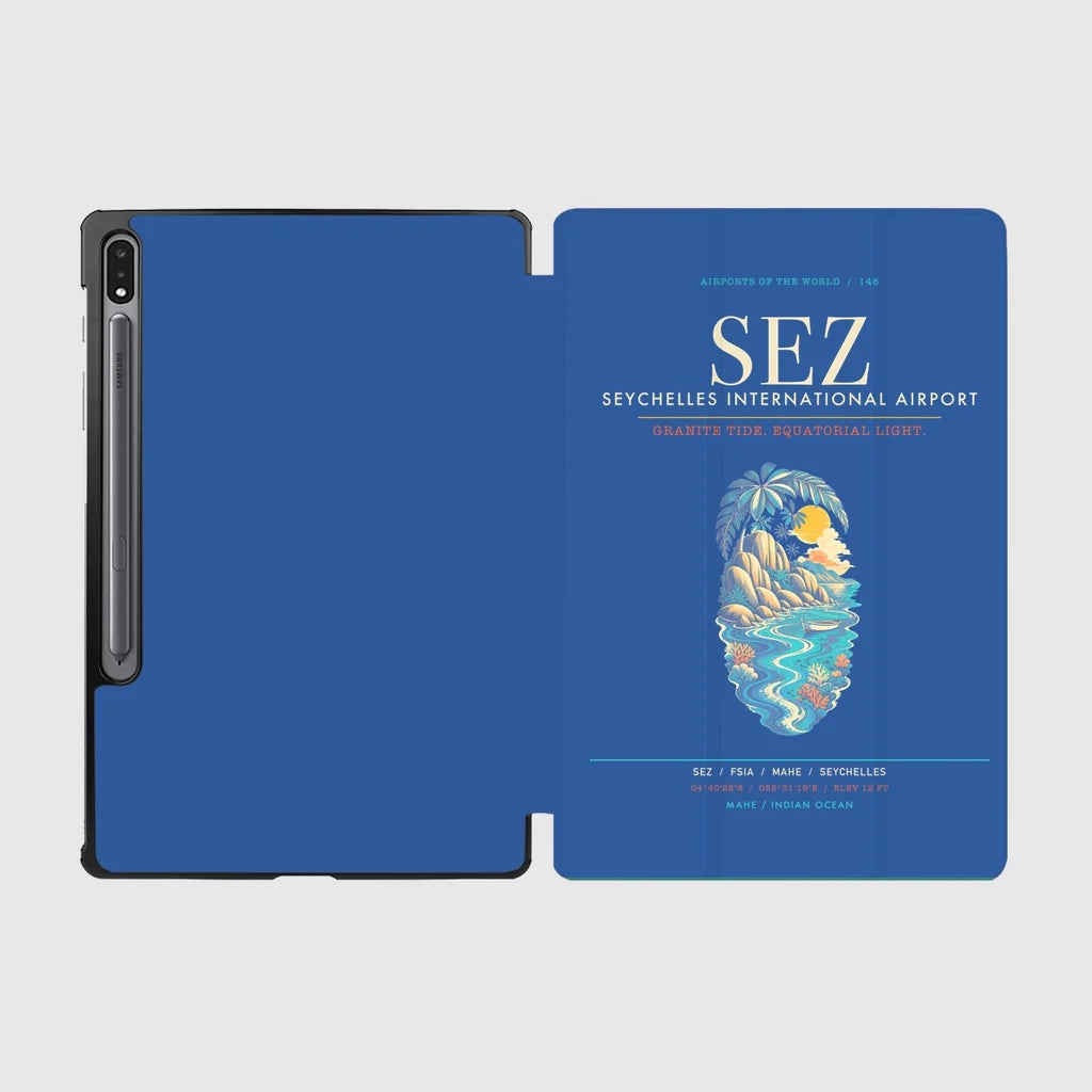 Seychelles International Airport SEZ - Granite Tide Canopy - Blue