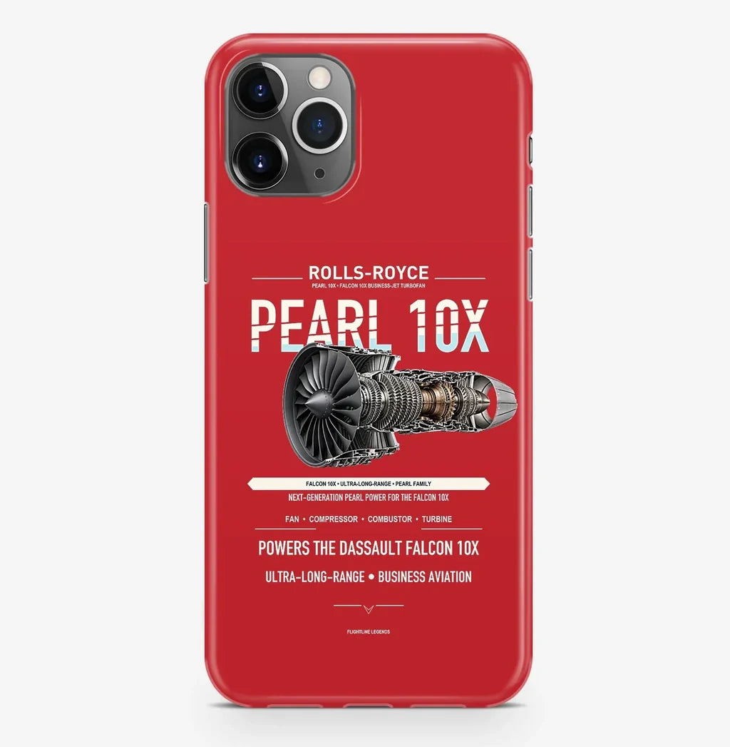 PEARL 10X Case ProMax design on red iphone case promax