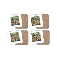 Thumbnail for The Mountain Jetport - Designed Coasters design on white 4-pieces-set