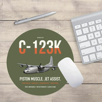Thumbnail for C-123K Provider design on green army round mouse pad