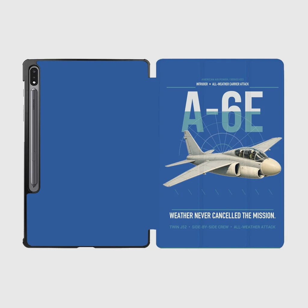 A-6E Intruder design on blue samsung tablet tablet case