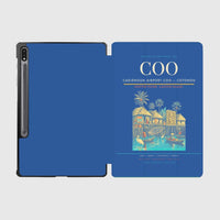 Thumbnail for Cadjehoun Airport (COO) design on blue samsung tablet tablet case
