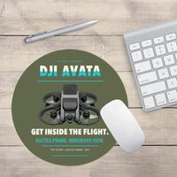 Thumbnail for DJI Avata design on green army round mouse pad