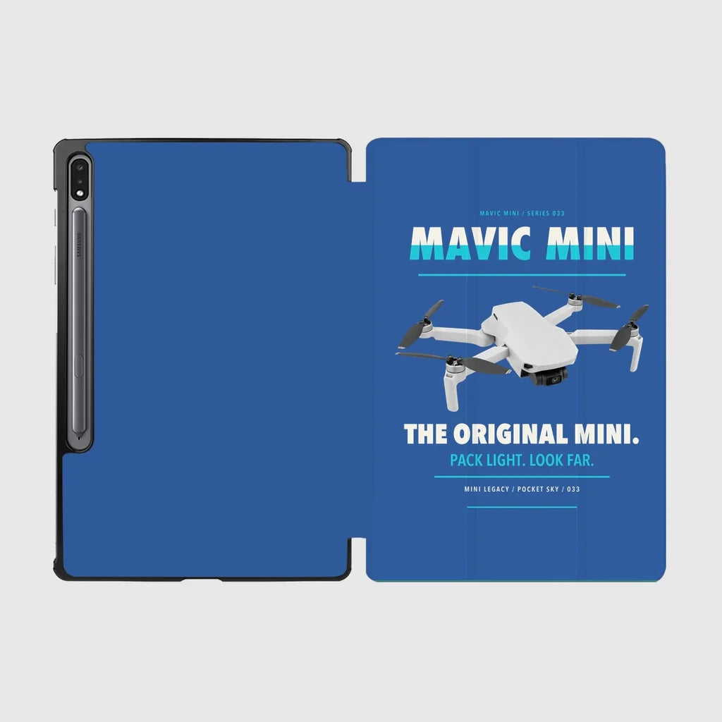 DJI Mavic Mini design on blue samsung tablet tablet case