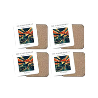 Thumbnail for The Sunset Moor-Up - Designed Coasters design on white 4-pieces-set