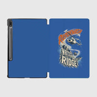 Thumbnail for Rotorwash Writes Across The Ridge design on blue samsung tablet tablet case
