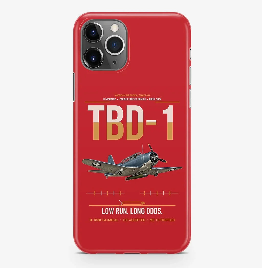 TBD-1 Devastator design on red magsafe iphone case, for iPhone Pro Max