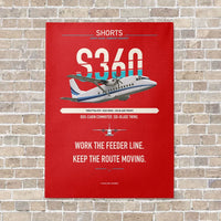 Thumbnail for Shorts 360-300 vertical canvas print - no frame - red background