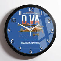 Thumbnail for Albatros D.Va design on blue framed wall clock