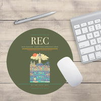 Thumbnail for Recife Guararapes (REC) design on green army round mouse pad