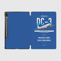 Thumbnail for Douglas DC-3 design on blue samsung tablet tablet case