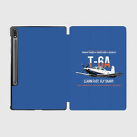 Thumbnail for T-6A Texan II Train The Next Generation design on blue samsung tablet tablet case