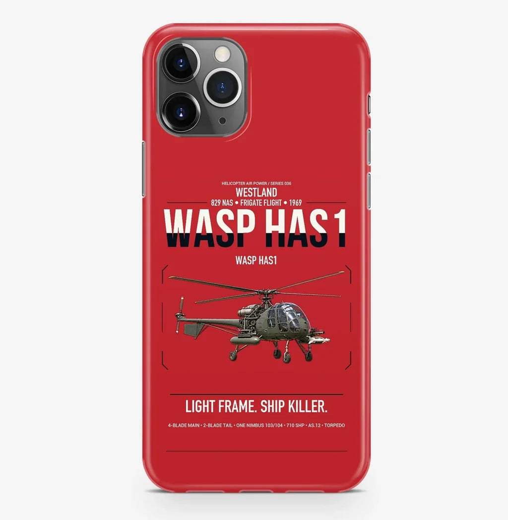 Westland Wasp HAS1 design on red magsafe iphone case, for iPhone Pro Max