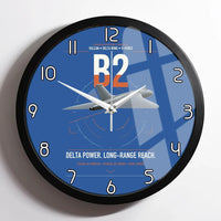 Thumbnail for Avro Vulcan B2 design on blue framed wall clock