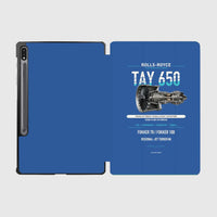 Thumbnail for TAY 650 design on blue samsung tablet tablet case