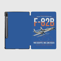 Thumbnail for F-82B Twin Mustang design on blue samsung tablet tablet case