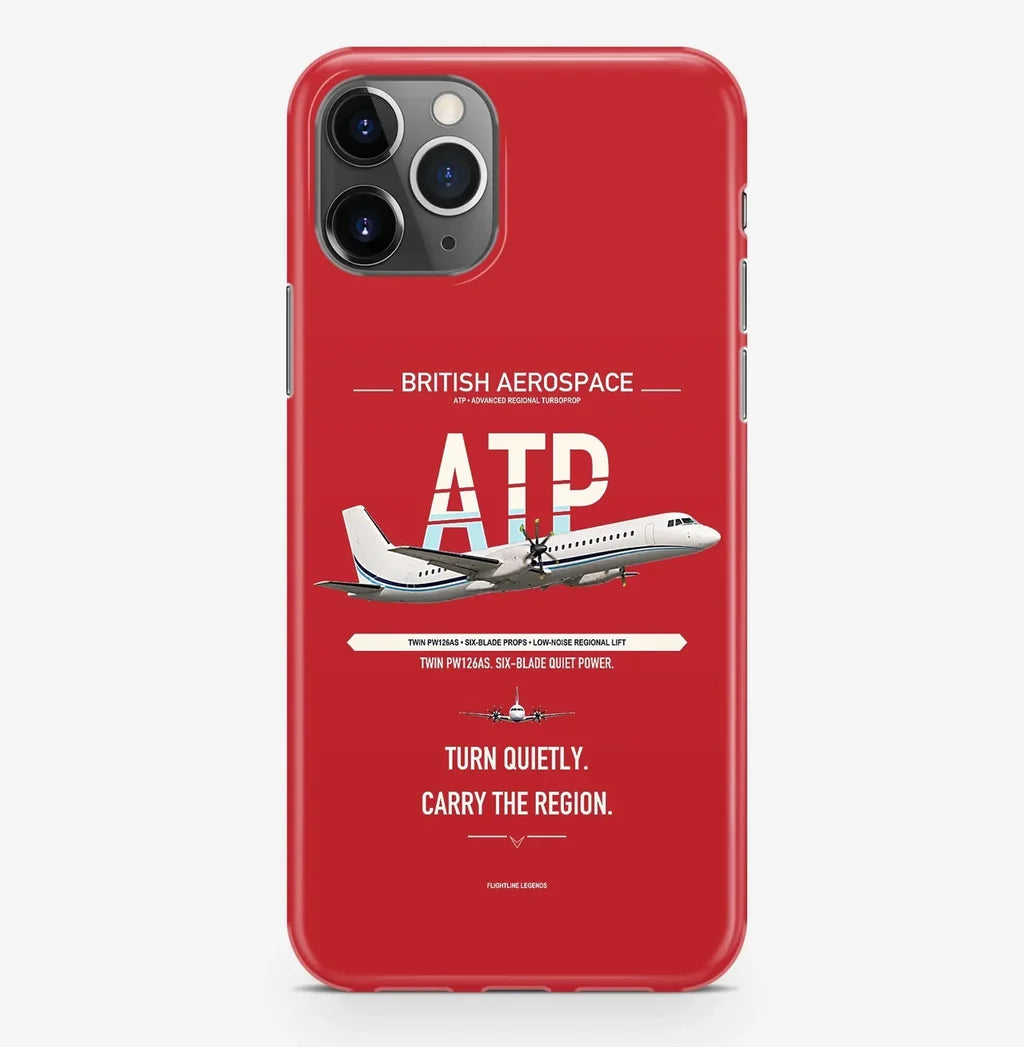 British Aerospace ATP Case ProMax design on red iphone case promax
