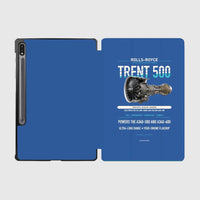 Thumbnail for TRENT 500 design on blue samsung tablet tablet case