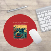Thumbnail for VINTAGE G4278 - The Postmaster's Rowboat - Designed Mouse Pads design on red round