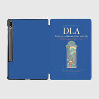 Thumbnail for Douala International Airport (DLA) design on blue samsung tablet tablet case
