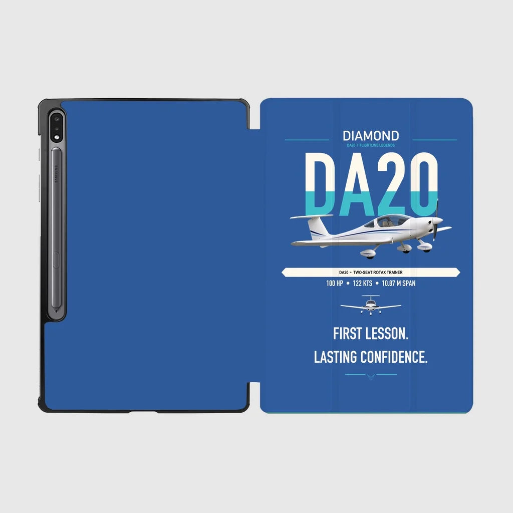 Diamond DA20 design on blue samsung tablet tablet case
