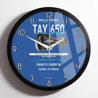 Thumbnail for TAY 650 design on blue framed wall clock