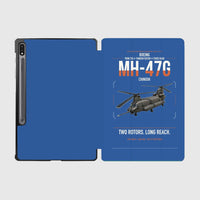 Thumbnail for Boeing MH-47G Chinook design on blue samsung tablet tablet case