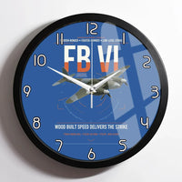 Thumbnail for de Havilland Mosquito FB VI design on blue framed wall clock