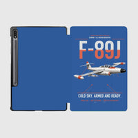 Thumbnail for F-89J Scorpion design on blue samsung tablet tablet case