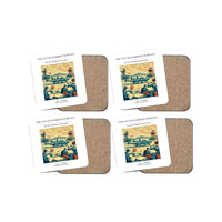 Thumbnail for The Sound Barrier Morning - Designed Coasters design on white 4-pieces-set