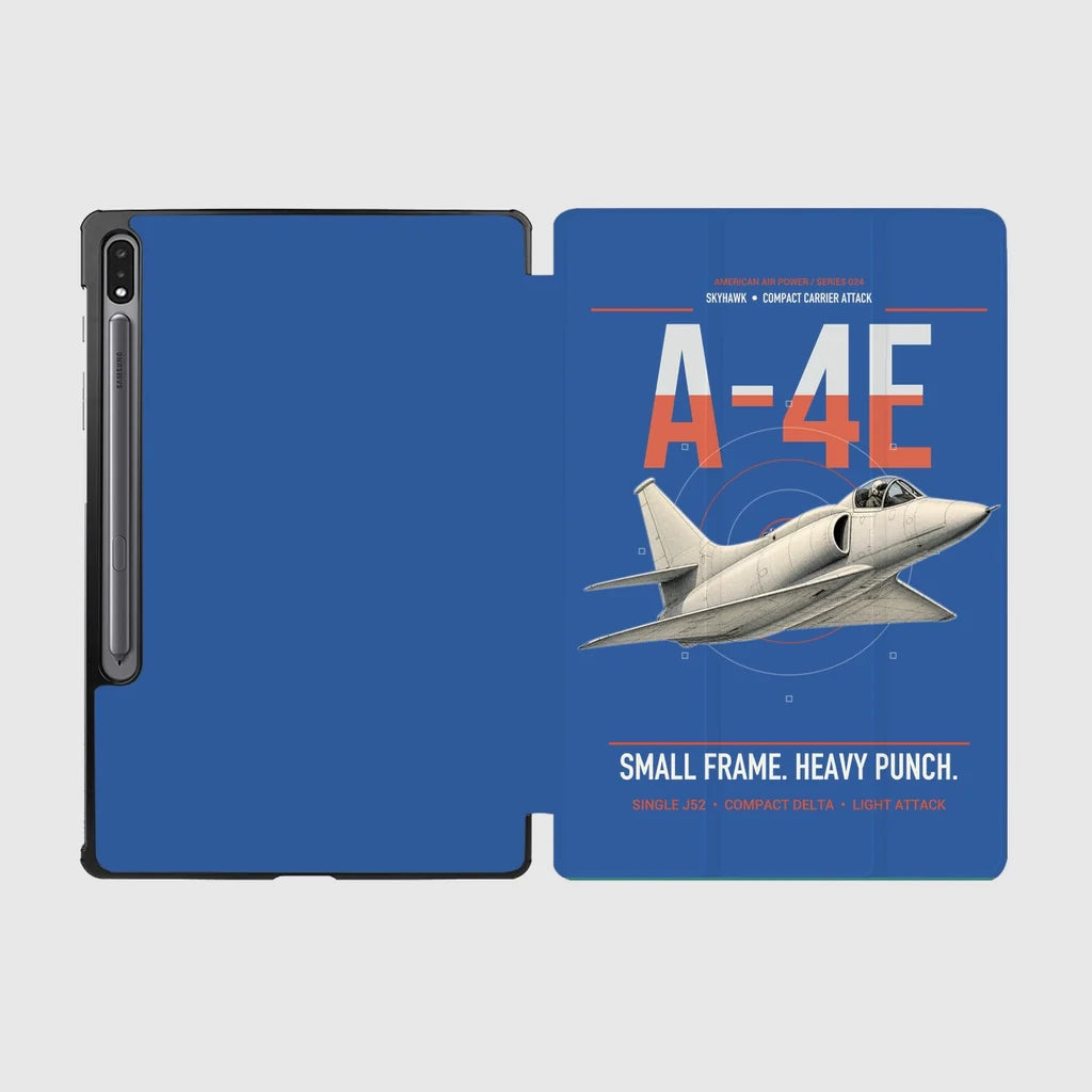 A-4E Skyhawk design on blue samsung tablet tablet case