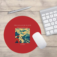 Thumbnail for VINTAGE G4344 - The Avalanche Watch - Designed Mouse Pads design on red round