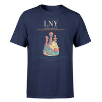 Thumbnail for Lanai Airport (LNY) T-Shirt single-side front print in Navy Blue | lanai-airport-lny-double-side-t-shirt