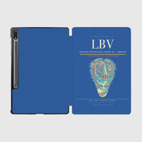 Thumbnail for Leon-Mba International Airport (LBV) design on blue samsung tablet tablet case