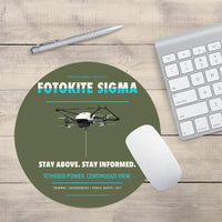 Thumbnail for Fotokite Sigma design on green army round mouse pad
