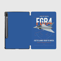 Thumbnail for Eurofighter Typhoon FGR4 design on blue samsung tablet tablet case