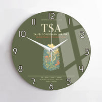 Thumbnail for Taipei Songshan Airport TSA Wall-Clock No-Frame - Green Army