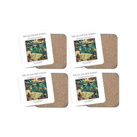 Thumbnail for The Island Hop Survey - Designed Coasters design on white 4-pieces-set