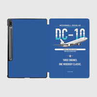 Thumbnail for McDonnell Douglas DC-10 design on blue samsung tablet tablet case