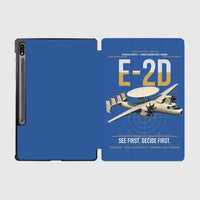 Thumbnail for E-2D Advanced Hawkeye design on blue samsung tablet tablet case