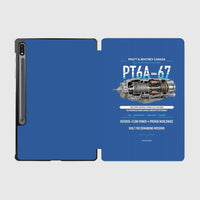 Thumbnail for PT6A-67 design on blue samsung tablet tablet case