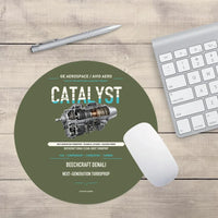 Thumbnail for CATALYST design on green army round mouse pad