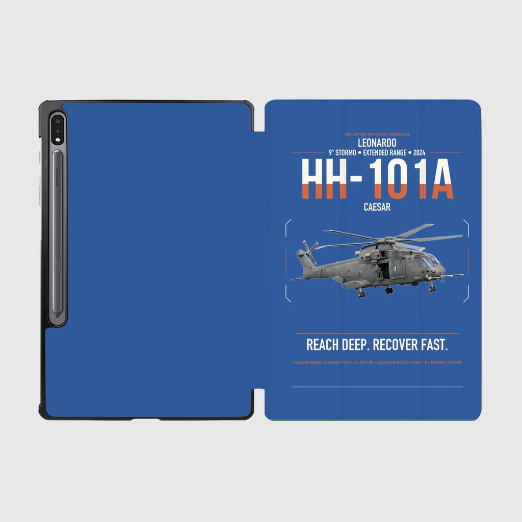 Leonardo HH-101A Caesar design on blue samsung tablet tablet case