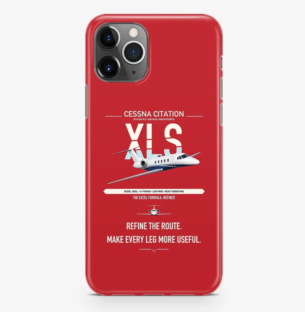 Cessna Citation XLS design on red magsafe iphone case, for iPhone Pro Max