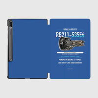Thumbnail for RB211-535E4 design on blue samsung tablet tablet case