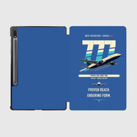 Thumbnail for Boeing 777-200ER design on blue samsung tablet tablet case