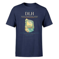 Thumbnail for Duluth International Airport (DLH) T-Shirt single-side front print in Navy Blue | duluth-international-airport-dlh-double-side-t-shirt